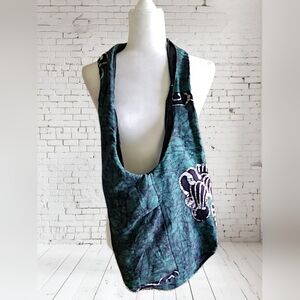 African Zebra Hobo Fabric Tote Bag Sling/Crossbody Bag, Zipper, Lightweight